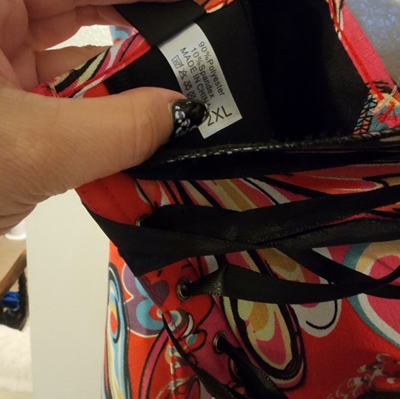 Plus size Corset and thong - Picture 4 of 7